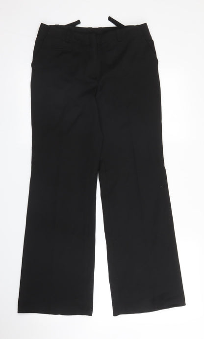 SLN Womens Black   Trousers  Size 10 L29 in