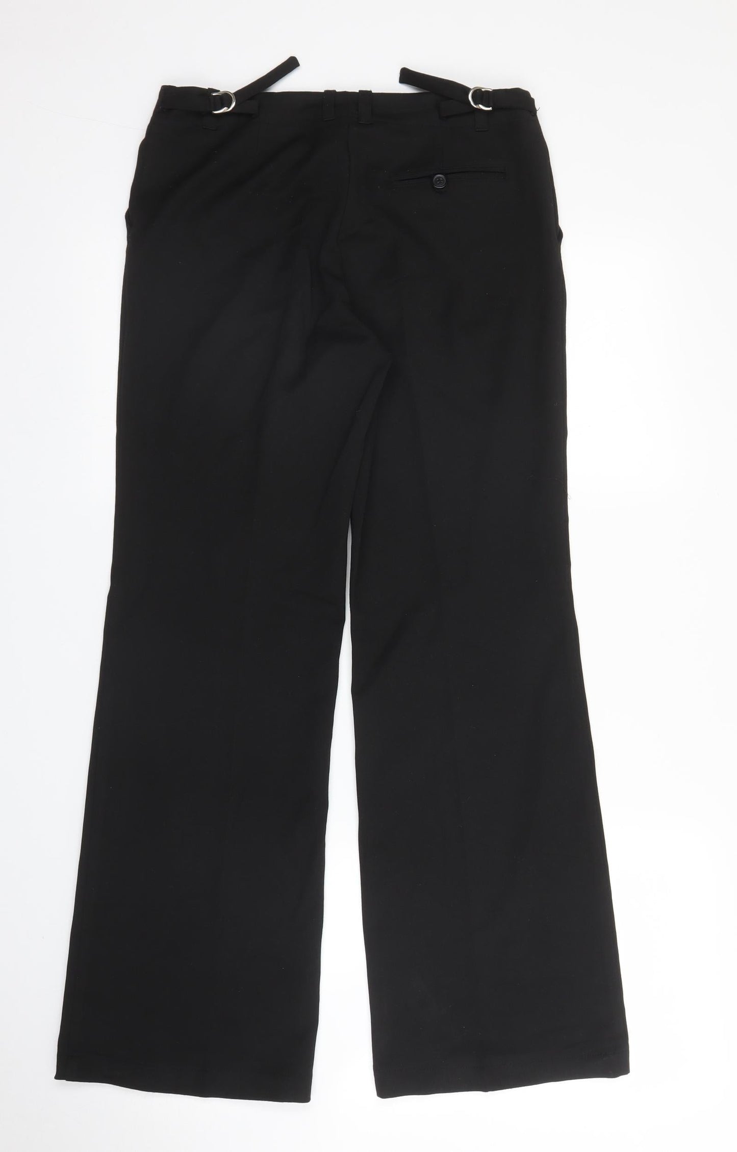 SLN Womens Black   Trousers  Size 10 L29 in
