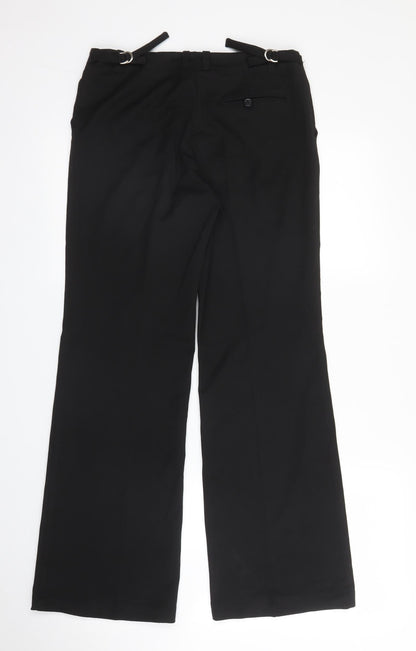 SLN Womens Black   Trousers  Size 10 L29 in