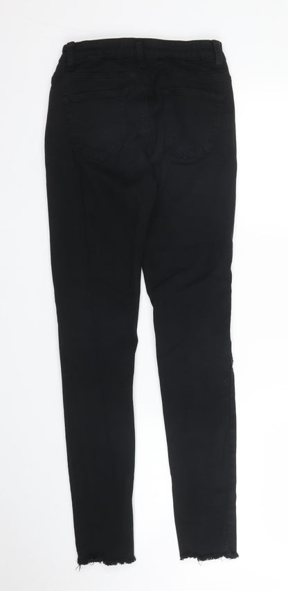 Nina Carter Womens Black  Denim Skinny Jeans Size 10 L27 in