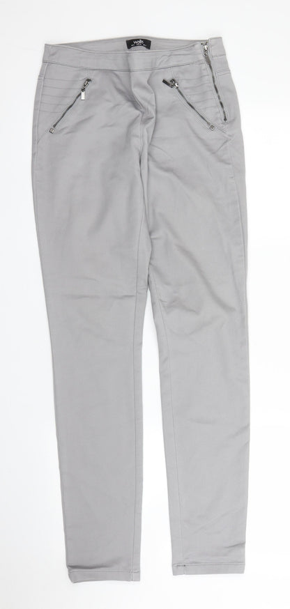 Wallis Womens Grey   Skinny Jeans Size 8 L31 in