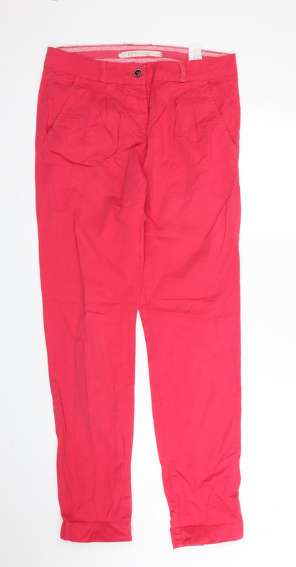 TRF Womens Pink   Chino Trousers Size 8 L31 in