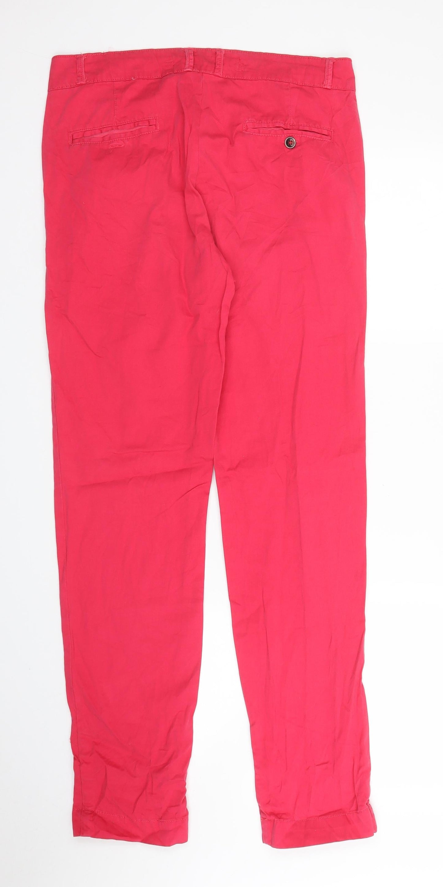 TRF Womens Pink   Chino Trousers Size 8 L31 in