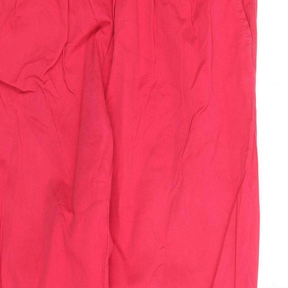 TRF Womens Pink   Chino Trousers Size 8 L31 in