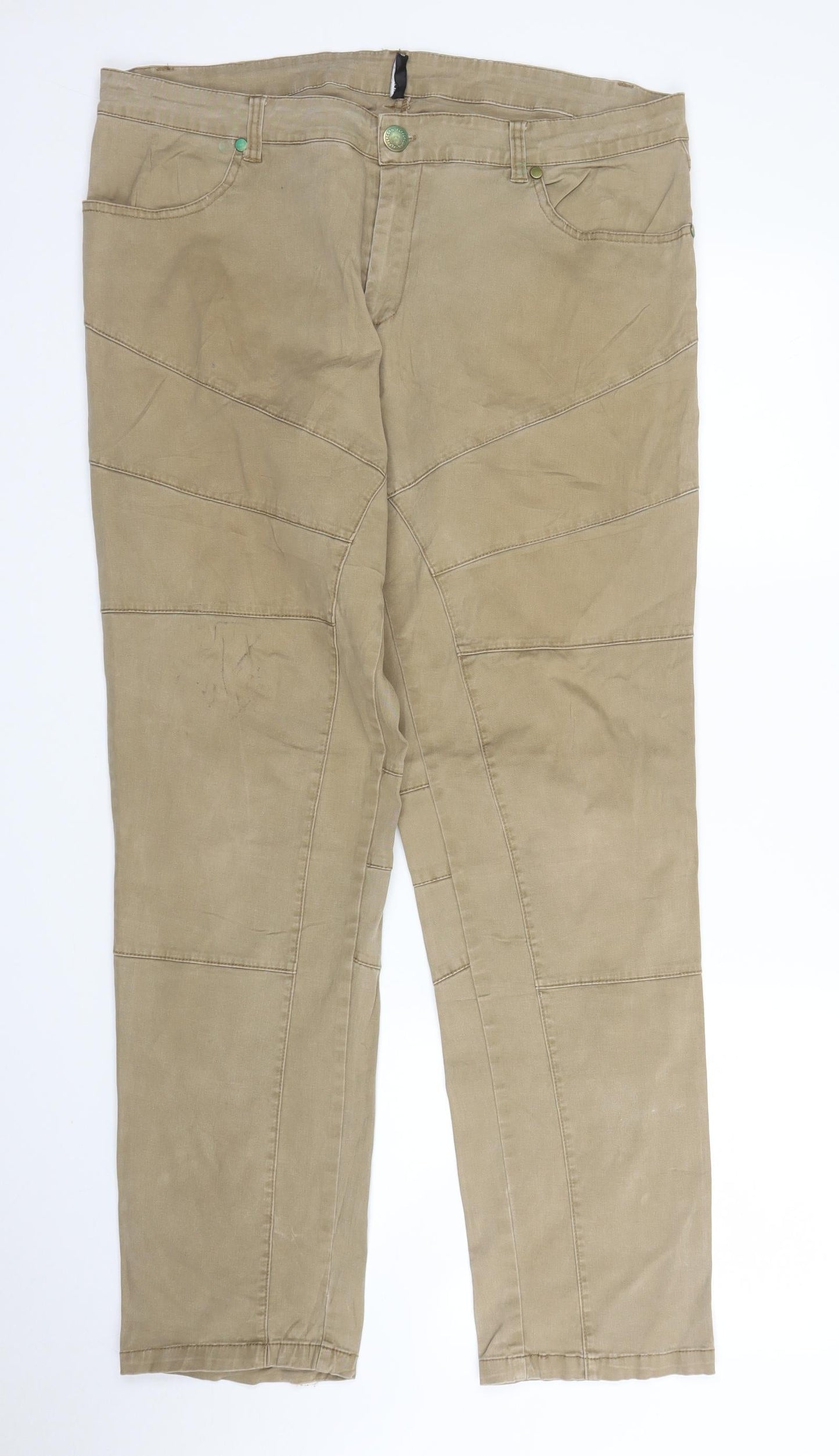 Peppercorn Womens Beige   Carpenter Trousers Size 18 L31 in