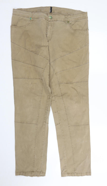 Peppercorn Womens Beige   Carpenter Trousers Size 18 L31 in
