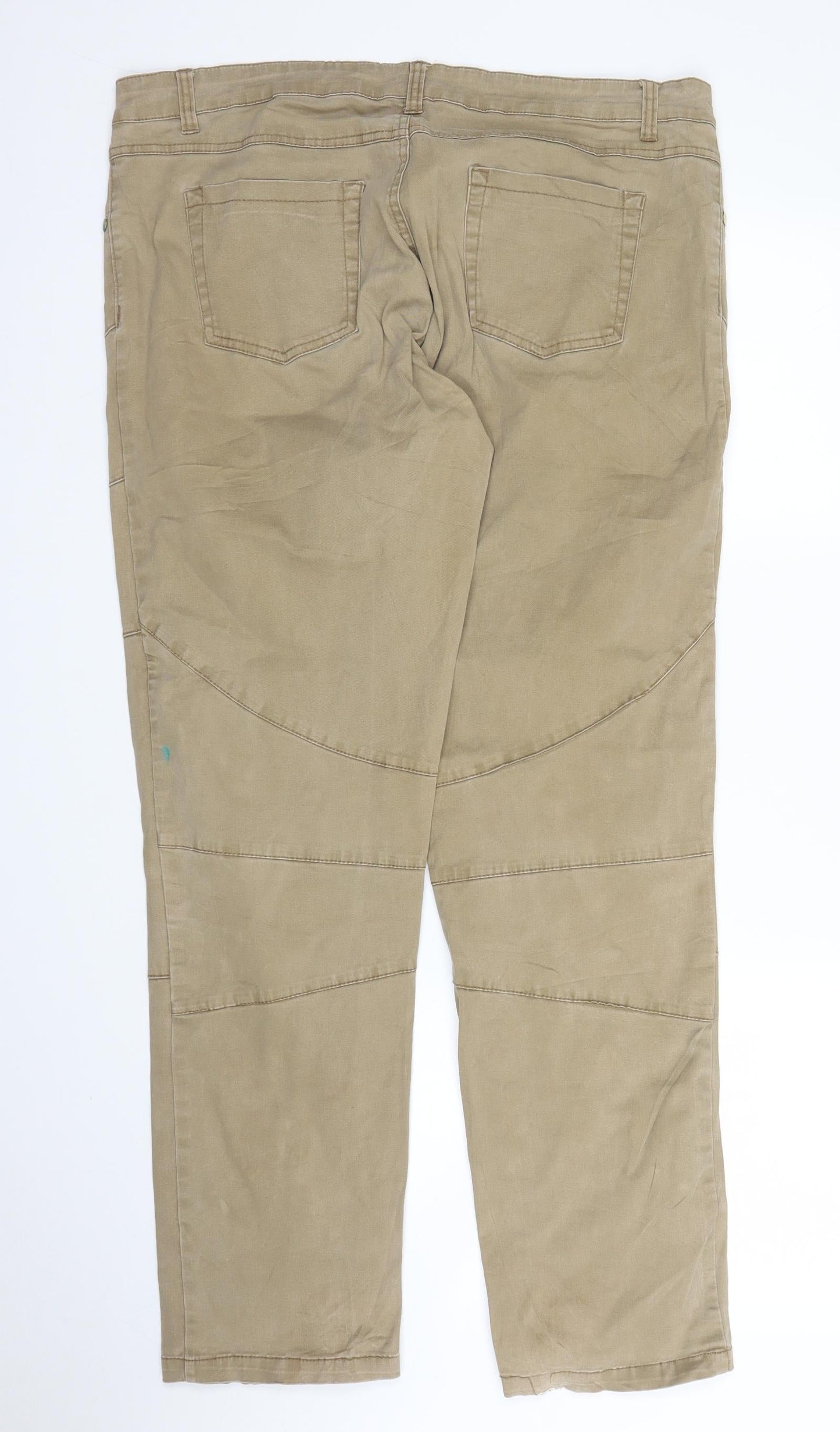 Peppercorn Womens Beige   Carpenter Trousers Size 18 L31 in