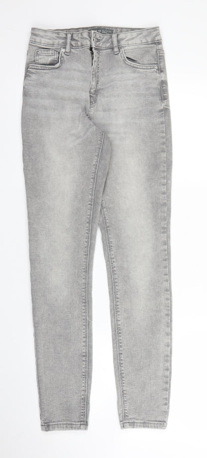 Primark Womens Grey  Denim Skinny Jeans Size 10 L27 in
