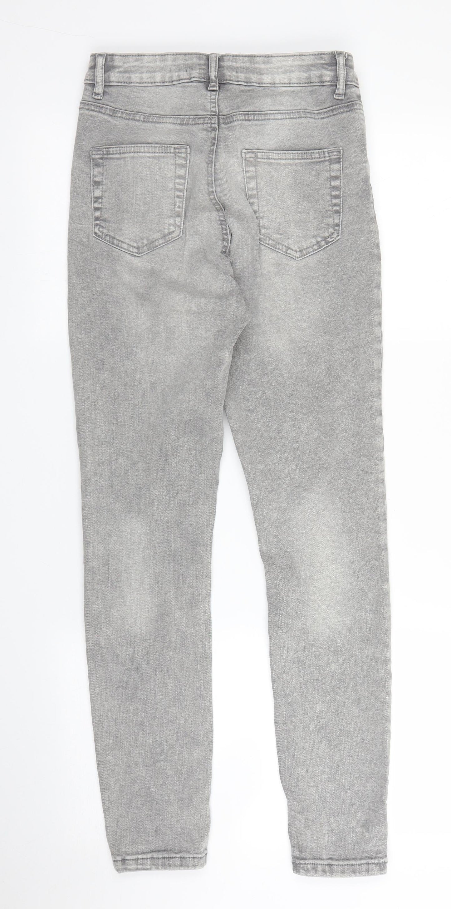 Primark Womens Grey  Denim Skinny Jeans Size 10 L27 in