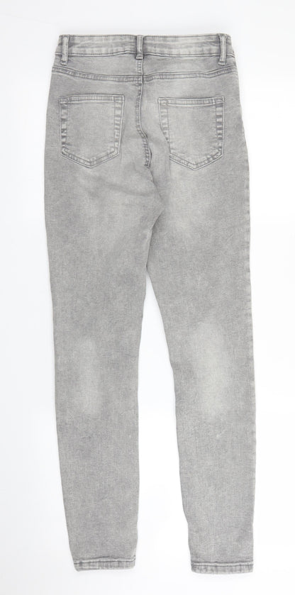 Primark Womens Grey  Denim Skinny Jeans Size 10 L27 in