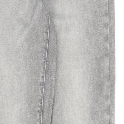 Primark Womens Grey  Denim Skinny Jeans Size 10 L27 in