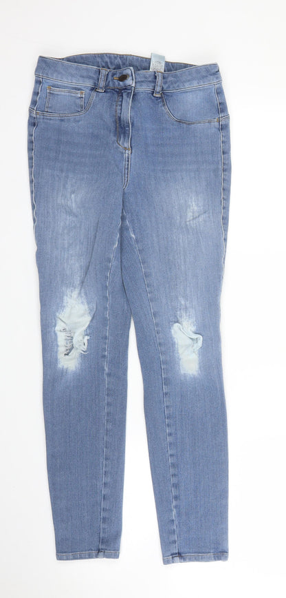 NEXT Womens Blue  Denim Skinny Jeans Size 10 L26 in