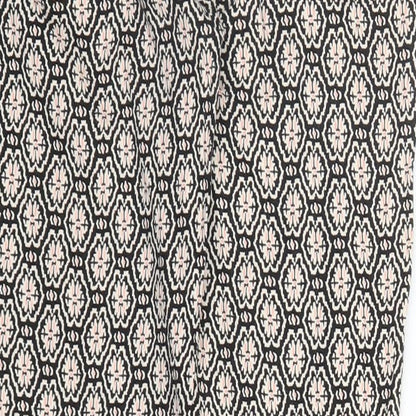 Primark Womens Pink Geometric  Capri Trousers Size 8 L24 in