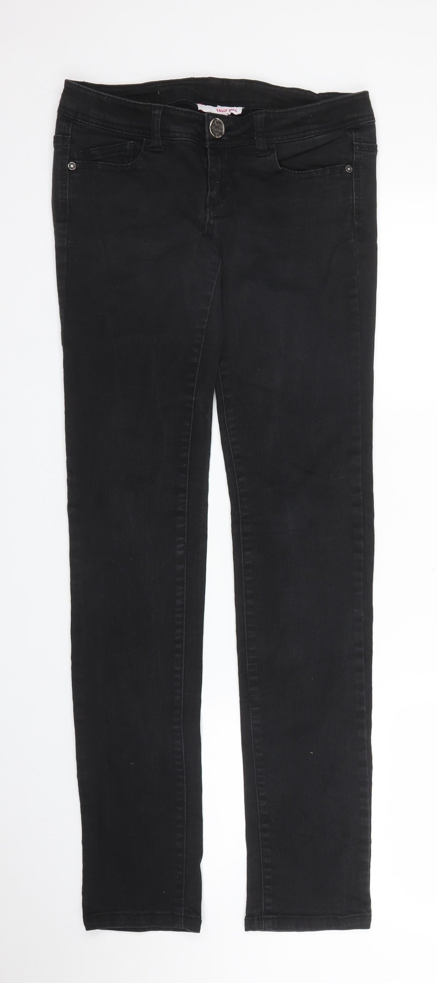 Womens UK Size 8 TALLY WEiJL Regular Fit Skinny Black Jeans