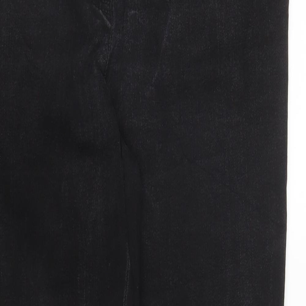 Alba Moda Womens Black  Denim Skinny Jeans Size 10 L27 in