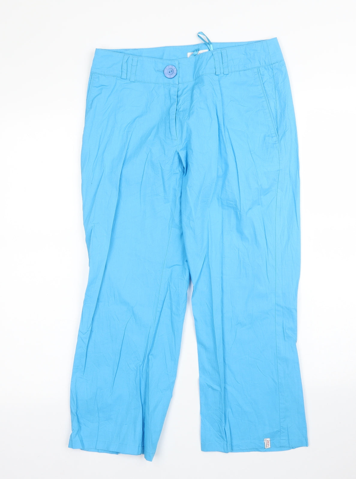 Zabaione Womens Blue   Capri Trousers Size 6 L23 in