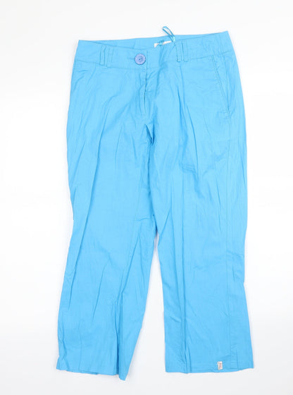 Zabaione Womens Blue   Capri Trousers Size 6 L23 in