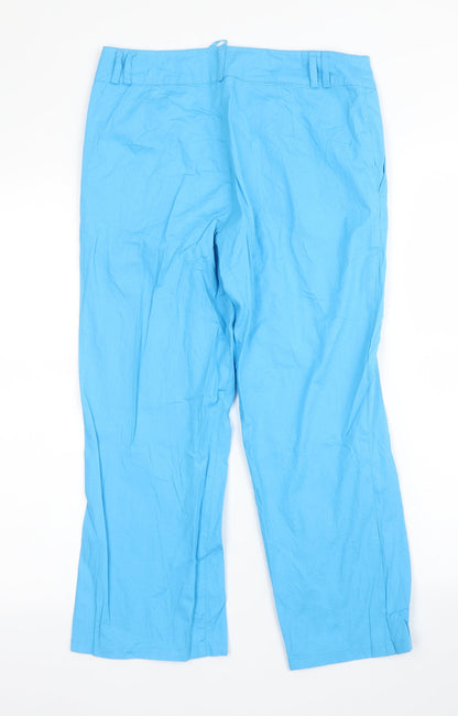 Zabaione Womens Blue   Capri Trousers Size 6 L23 in