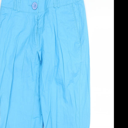 Zabaione Womens Blue   Capri Trousers Size 6 L23 in