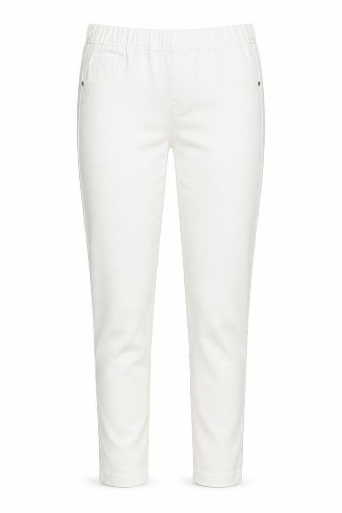 Front view of Tu women’s white jegging jeans, size UK 8, 30-inch leg