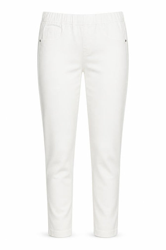 Front view of Tu women’s white jegging jeans, size UK 8, 30-inch leg