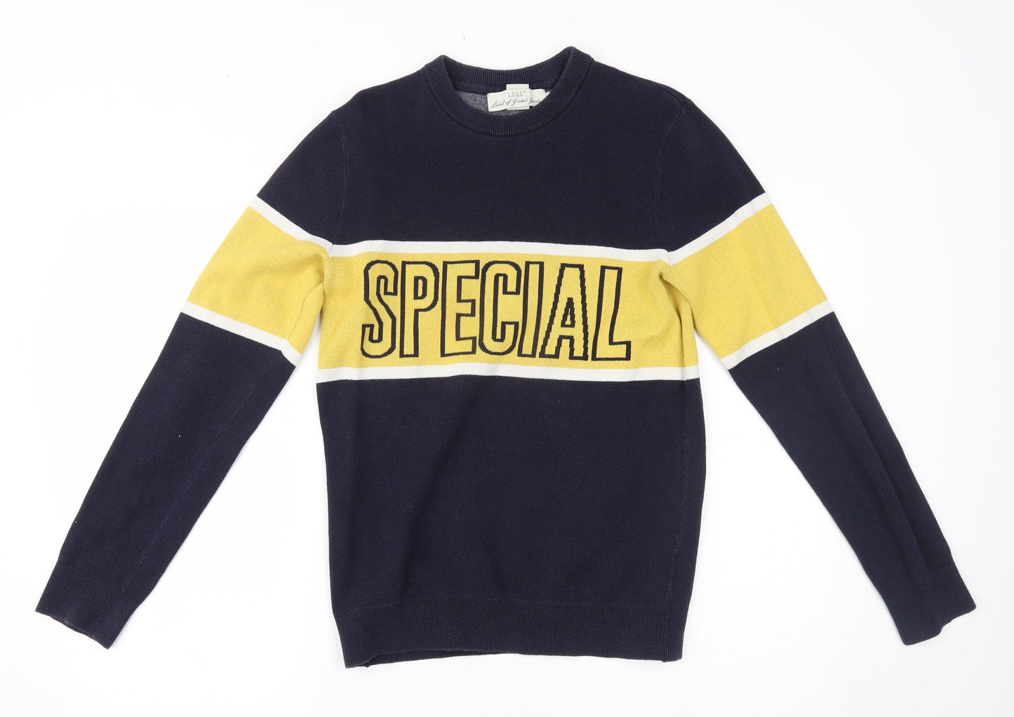 H&M Mens Blue   Pullover Jumper Size XS