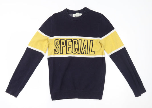 H&M Mens Blue   Pullover Jumper Size XS