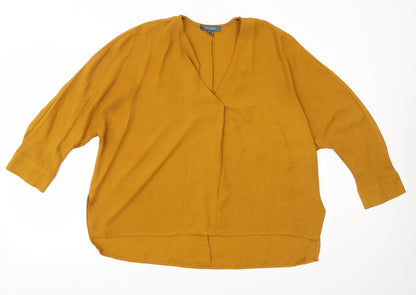 Primark Womens Yellow   Basic Blouse Size 10