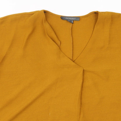 Primark Womens Yellow   Basic Blouse Size 10