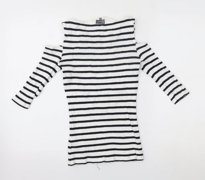 Womens UK Size 10 Phase Eight White Basic Blouse