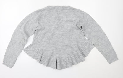 Boohoo Womens Grey   Pullover Jumper Size 8