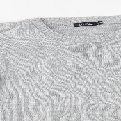 Boohoo Womens Grey   Pullover Jumper Size 8