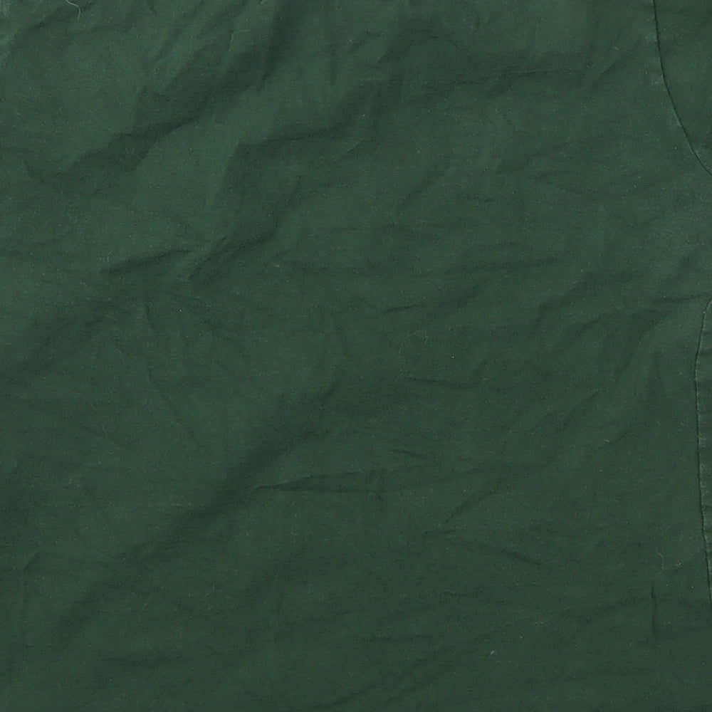 Womens UK Size S Fruit of the Loom Green Basic T-Shirt