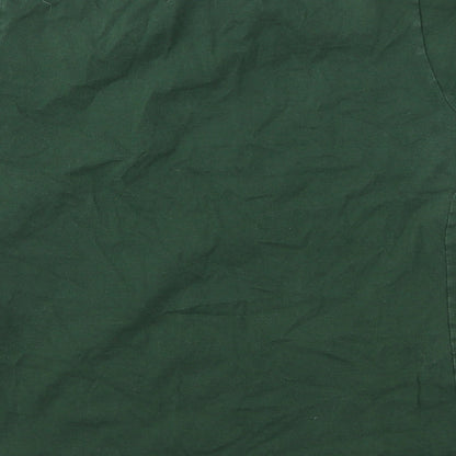 Womens UK Size S Fruit of the Loom Green Basic T-Shirt