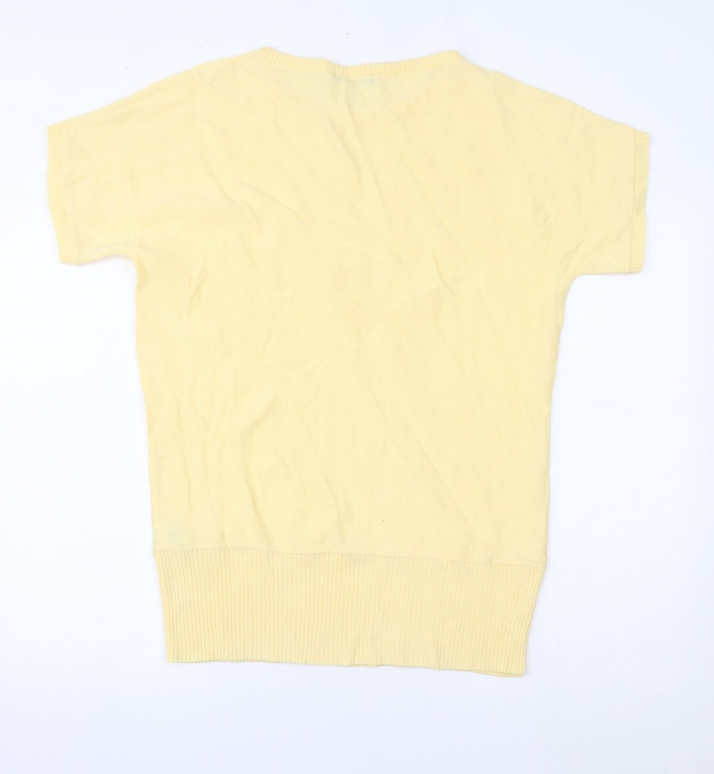 Womens UK Size 12 South Yellow Basic Blouse