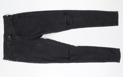 Topshop Womens Grey  Denim Skinny Jeans Size 30 L30 in