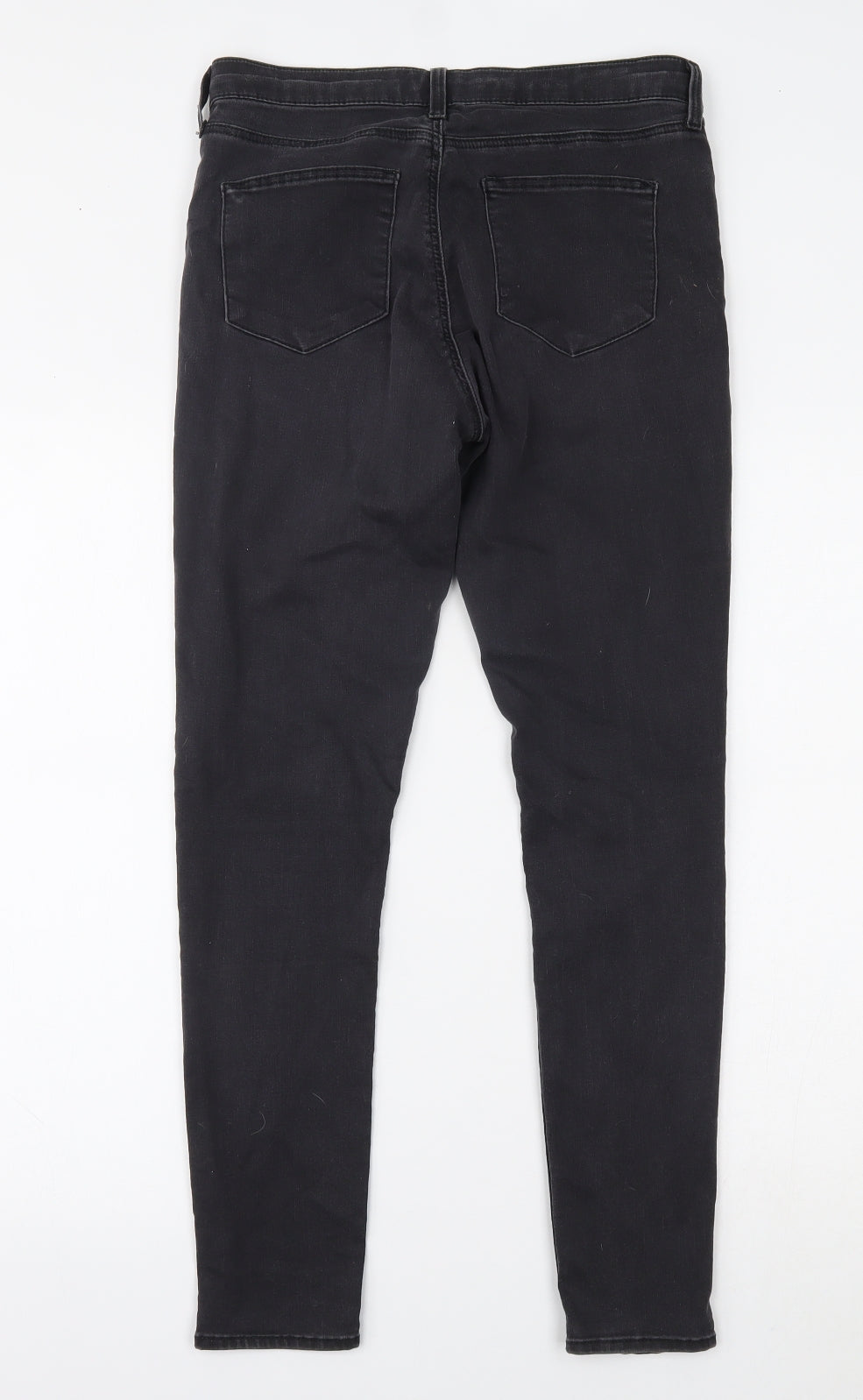 Topshop Womens Grey  Denim Skinny Jeans Size 30 L30 in