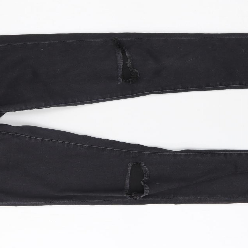 Topshop Womens Grey  Denim Skinny Jeans Size 30 L30 in