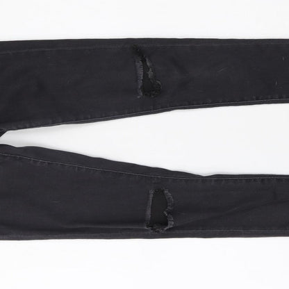 Topshop Womens Grey  Denim Skinny Jeans Size 30 L30 in