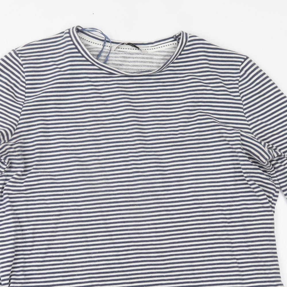 TU Womens Blue Striped  Jumper Dress  Size 10