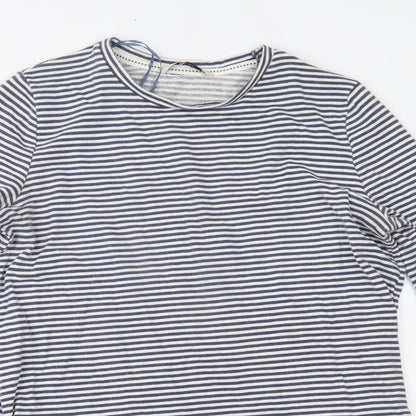 TU Womens Blue Striped  Jumper Dress  Size 10