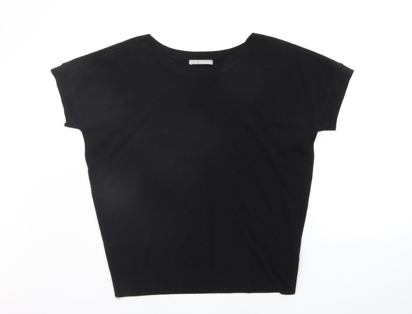 Womens UK Size 16 Marks and Spencer Black Pullover Jumper