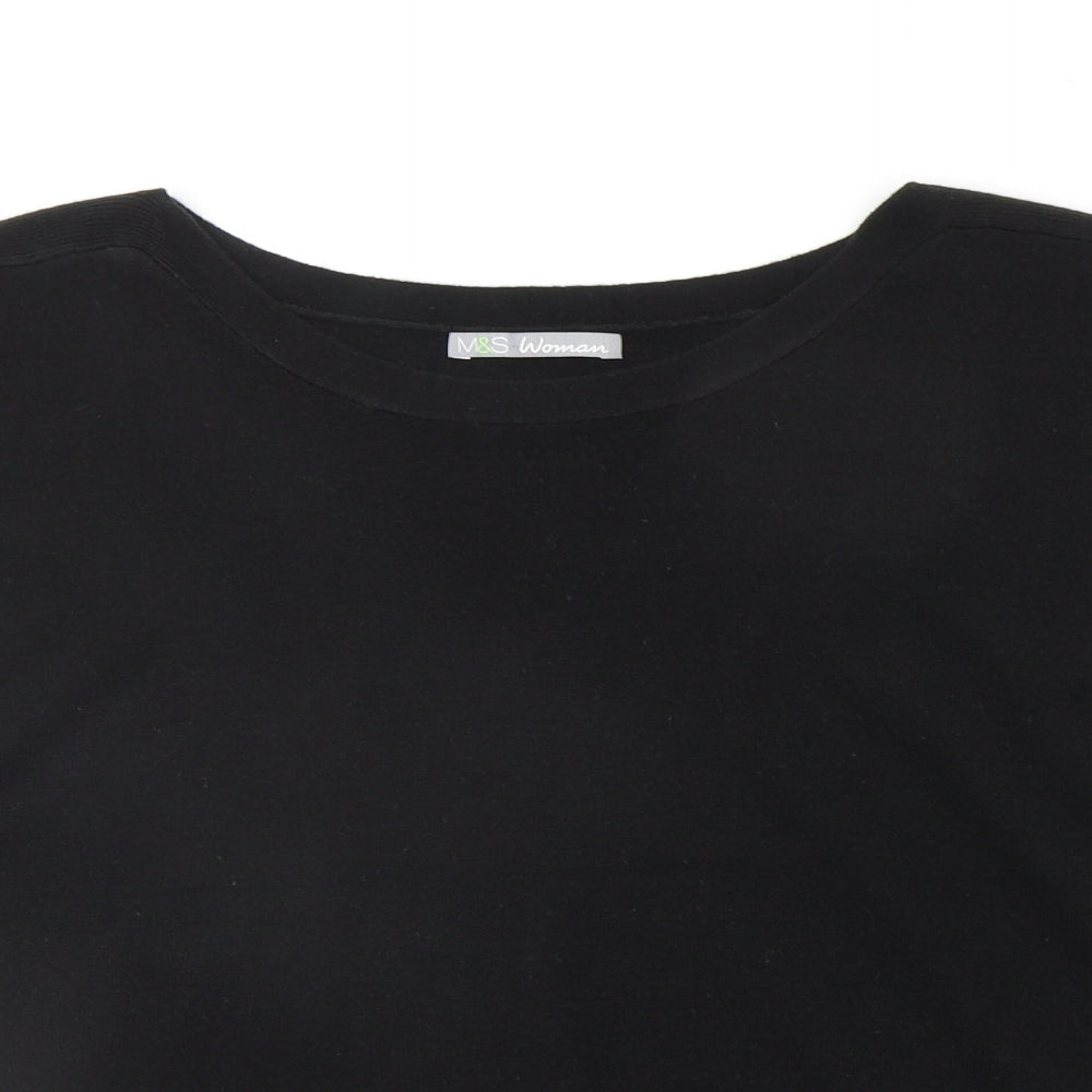 Womens UK Size 16 Marks and Spencer Black Pullover Jumper