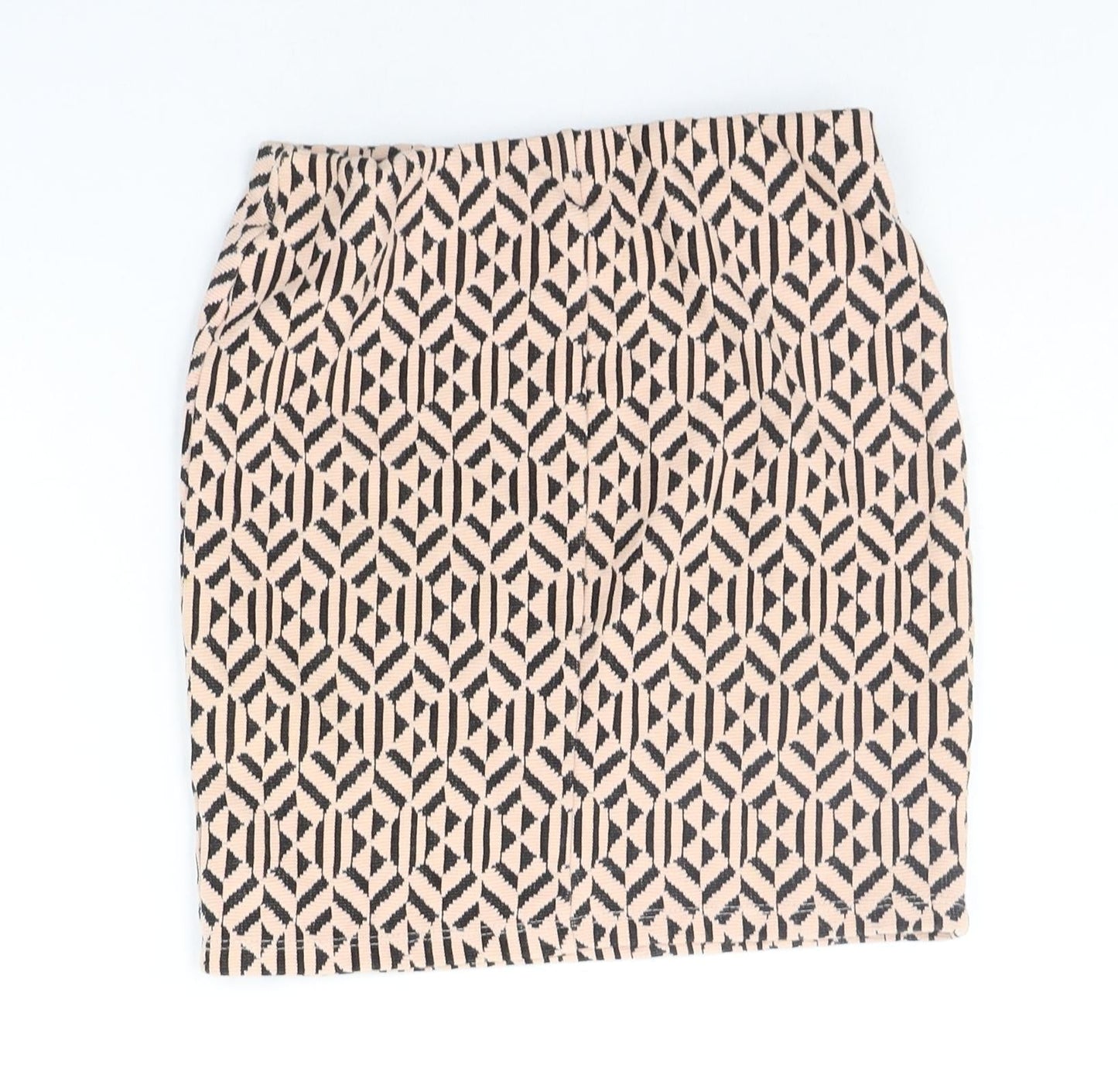 Atmosphere Womens Beige Geometric  A-Line Skirt Size 6