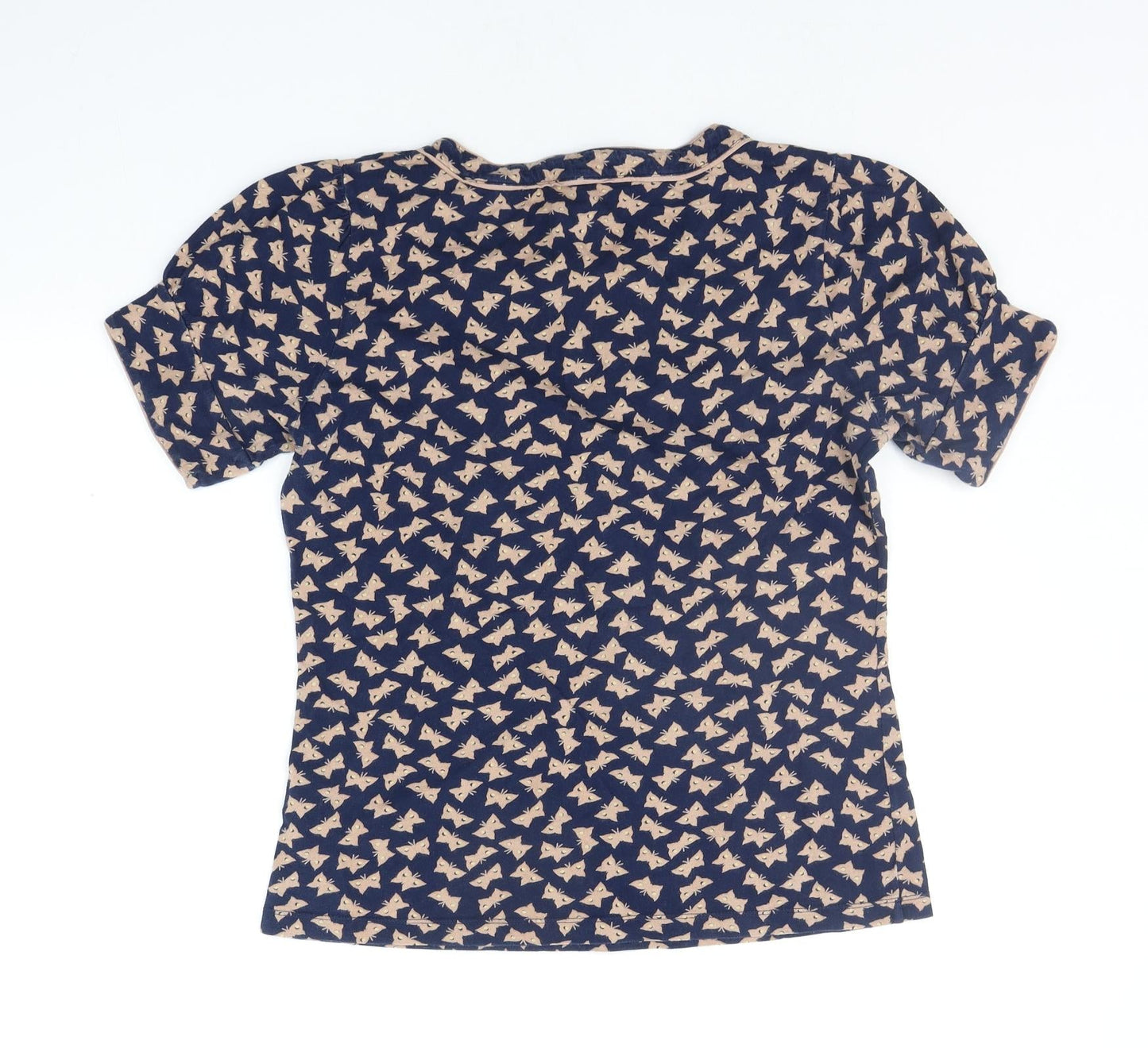 Womens UK Size L French Connection Blue Basic T-Shirt