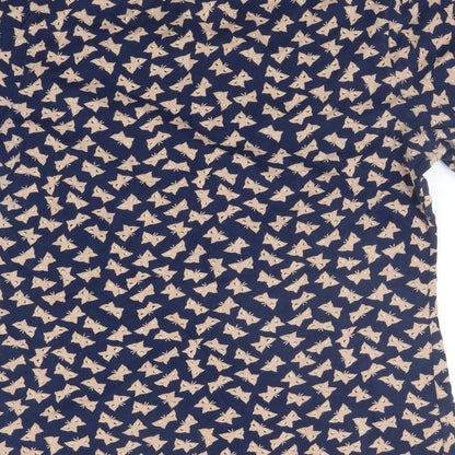 Womens UK Size L French Connection Blue Basic T-Shirt