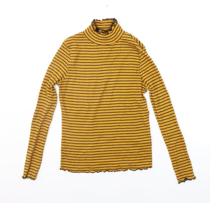 Select Womens Orange Striped  Pullover Jumper Size 12