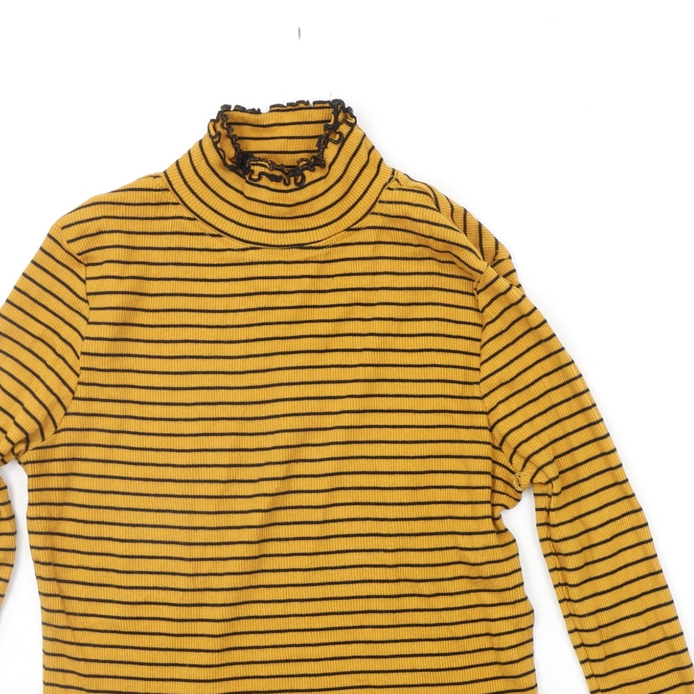 Select Womens Orange Striped  Pullover Jumper Size 12