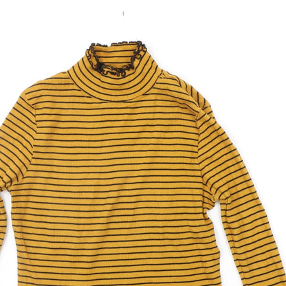 Select Womens Orange Striped  Pullover Jumper Size 12
