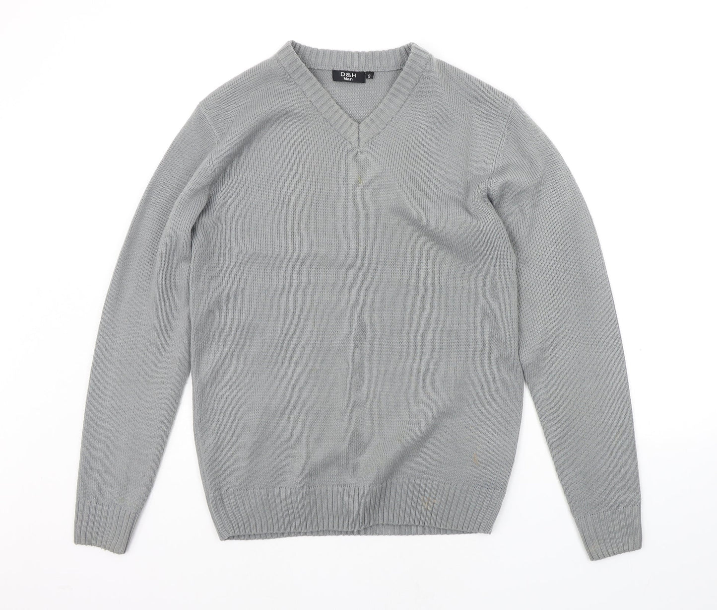 D&H Mens Grey   Pullover Jumper Size S